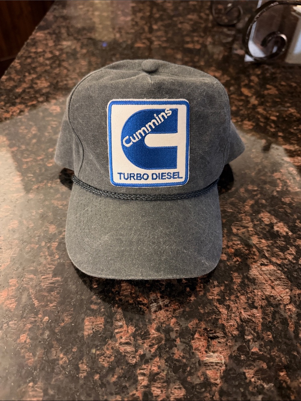 Cummins Turbo Diesel Men's Gray Patch Cap